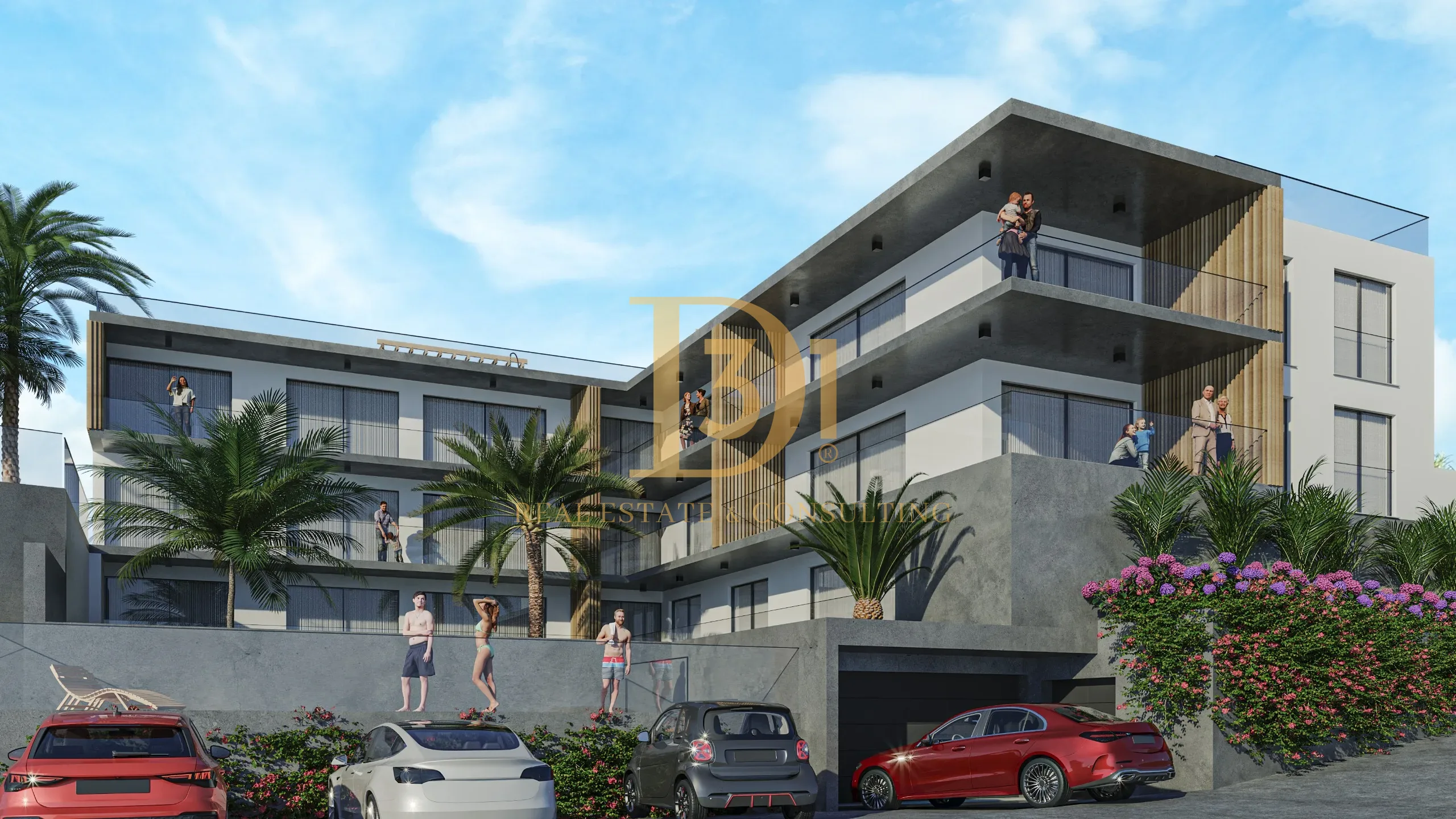 Apartamento T2 novo com varanda, piscina e jardins — Premium II, Lazareto, Funchal - Imóvel D31 em Portugal